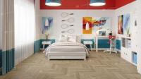 Кварц-виниловая напольная плитка серии ALPINE FLOOR CHEVRON ALPINE LVT Дуб Ваниль Селект Chevron