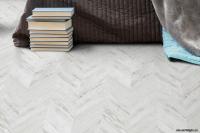 Пробковые полы c фотопечатью CORKSTYLE (КОРКСТАЙЛ) CHEVRON WHITE