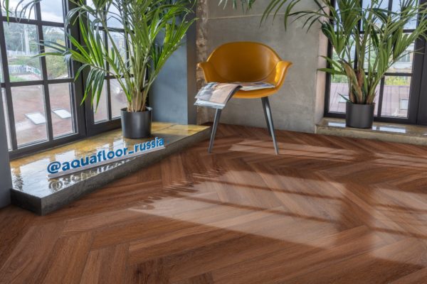 Кварцвиниловая Плитка SPC Aquafloor Space Parquet Light AF4510PQL