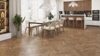 Кварц-виниловая напольная плитка серии ALPINE FLOOR CHEVRON ALPINE LVT Гевуина Chevron