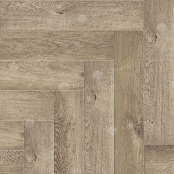 Напольная каменно-полимерная плитка серии ALPINE FLOOR PARQUET LIGHT SPC ламинат ДУБ НАТУРАЛЬНЫЙ ОТБЕЛЕННЫЙ ЕСО 13-5