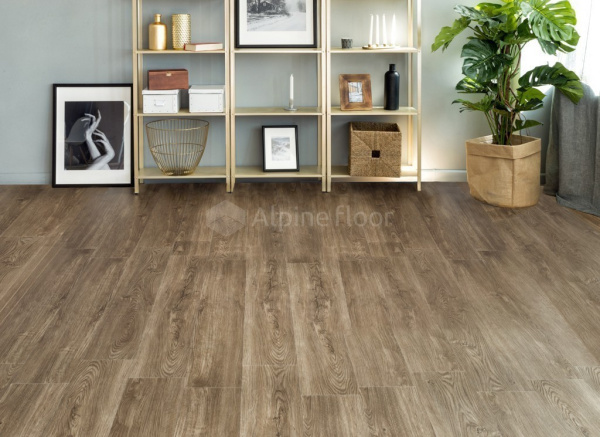 Кварц-виниловая напольная плитка серии ALPINE FLOOR SEQUOIA Секвойя Рустикальная ЕСО 6-11 LVT