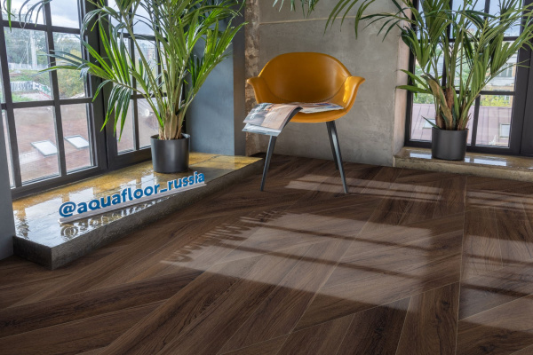 Виниловый ламинат AQUAFLOOR Parquet Chevron Glue AF2559PGCh