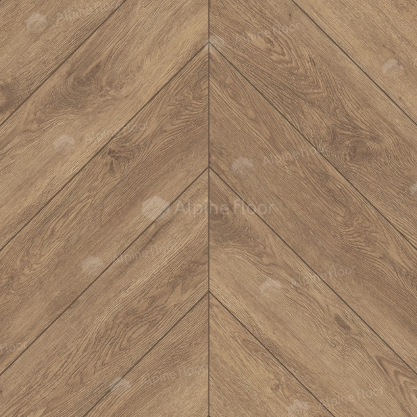 Кварц-виниловая напольная плитка серии ALPINE FLOOR CHEVRON ALPINE LVT Гевуина Chevron