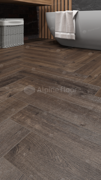 Напольная каменно-полимерная плитка серии ALPINE FLOOR PARQUET LIGHT SPC ламинат Дуб Альферац ЕСО 13-22