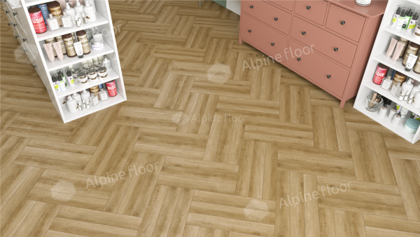 Ламинат Alpine Floor коллекции HERRINGBONE 12 PRO Ламинат Дуб Эльзас LF106-02