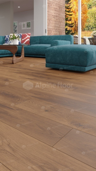 Напольная инженерная каменно-полимерная плитка серии ALPINE FLOOR PREMIUM XL SPC ламинат Дуб Насыщенный ABA ECO 7-7